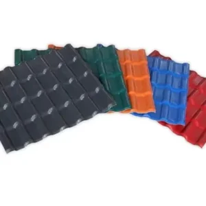 Lightweight PVC Roof Tile 0.8mm - 3.2mm Plastic Roofing Material Asa Pvc Roof Tile